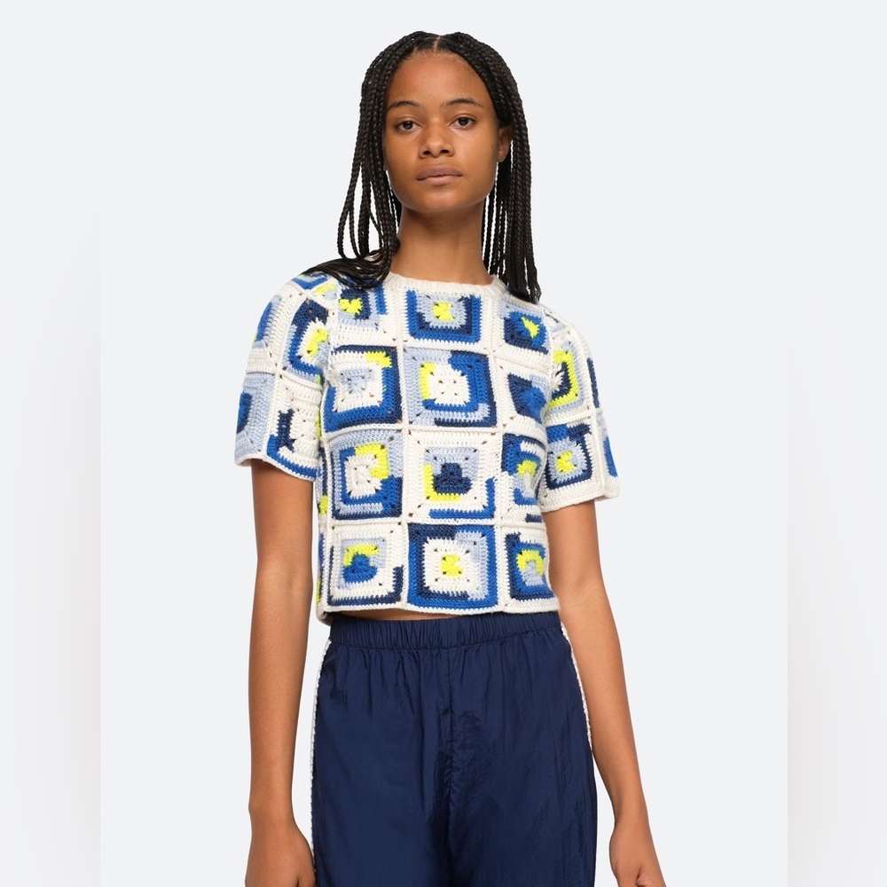 Sea NY Hayden crochet top
